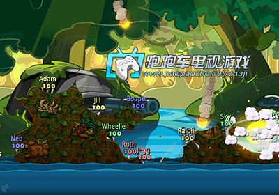 Wii百戰(zhàn)天蟲戰(zhàn)斗島