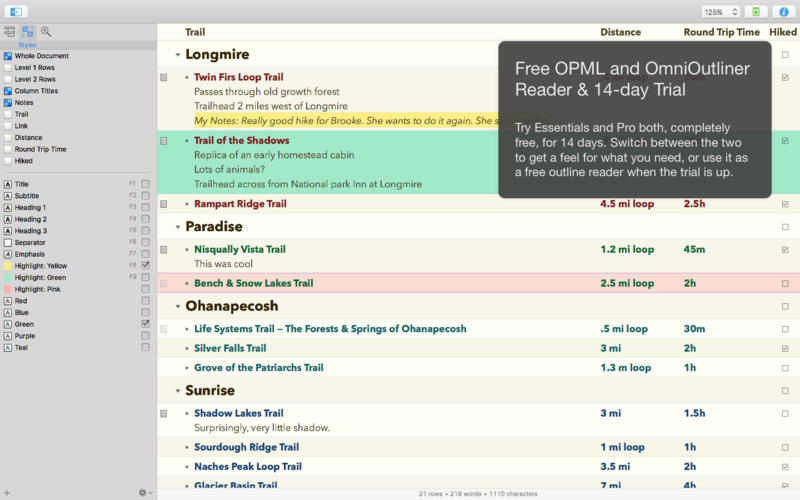 OmniOutliner  5Mac版