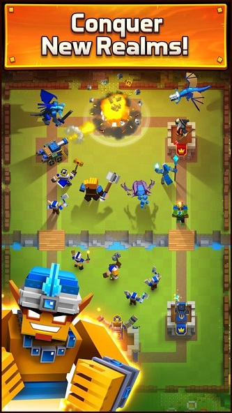 像素沖突皇室部落戰(zhàn)爭(zhēng)無(wú)限金幣鉆石(Royale Clans – Clash of Wars)