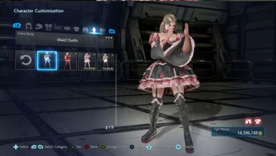鐵拳7妮娜哥特風(fēng)撐裙禮服MOD