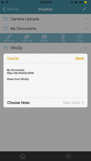 WinZip完整版iPhone/iPad版