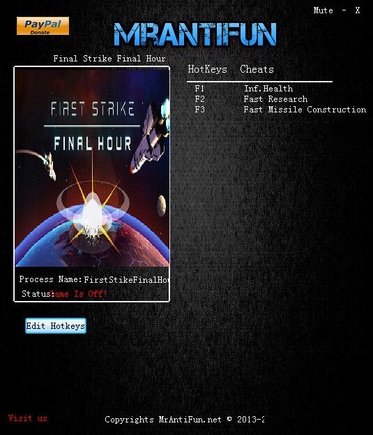 先發(fā)制人v2018.05.08三項修改器[MrAntiFun]