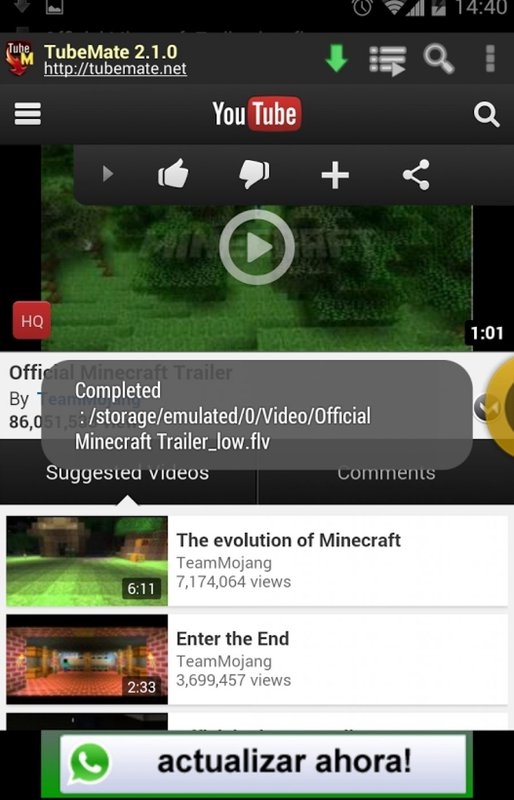 TubeMate Android8
