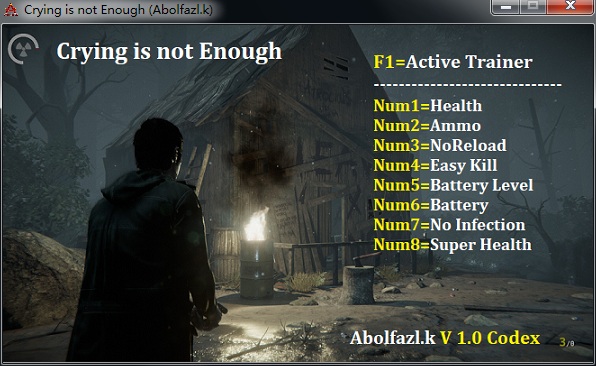 光哭是不夠的v1.0八項修改器Abolfazl.k版