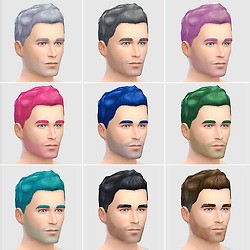 模擬人生4v1.45新的男士短發MOD