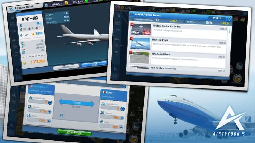 航空大亨5无限金币版(AirTycoon 5)